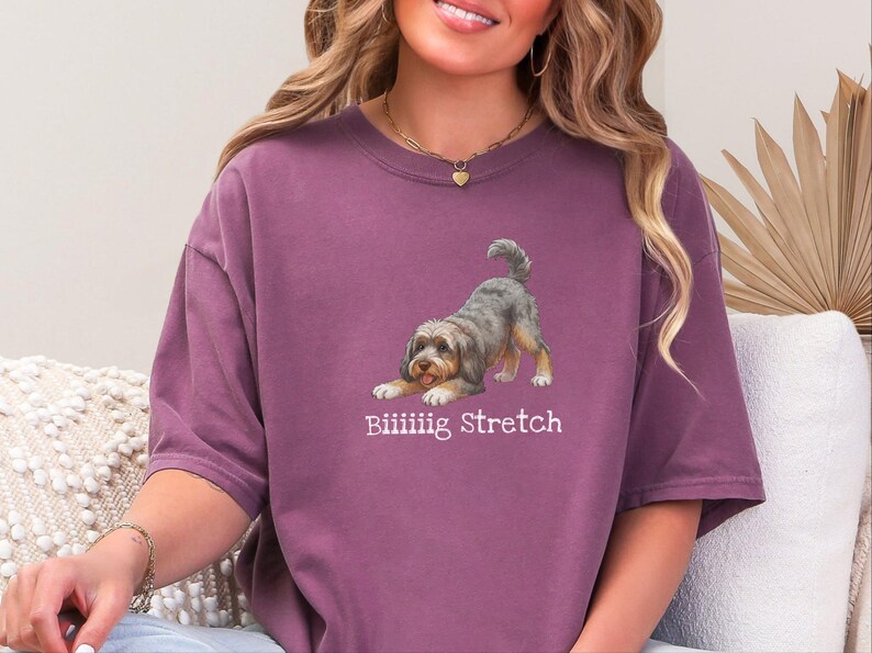 Comfort Colors Cavapoo Mom Shirt, Biiiiig Stretch Dog Lover Tee, Cavoodle Puppy Gift, Pet Owner Birthday Present, Cavapoo Owner Gift image 7