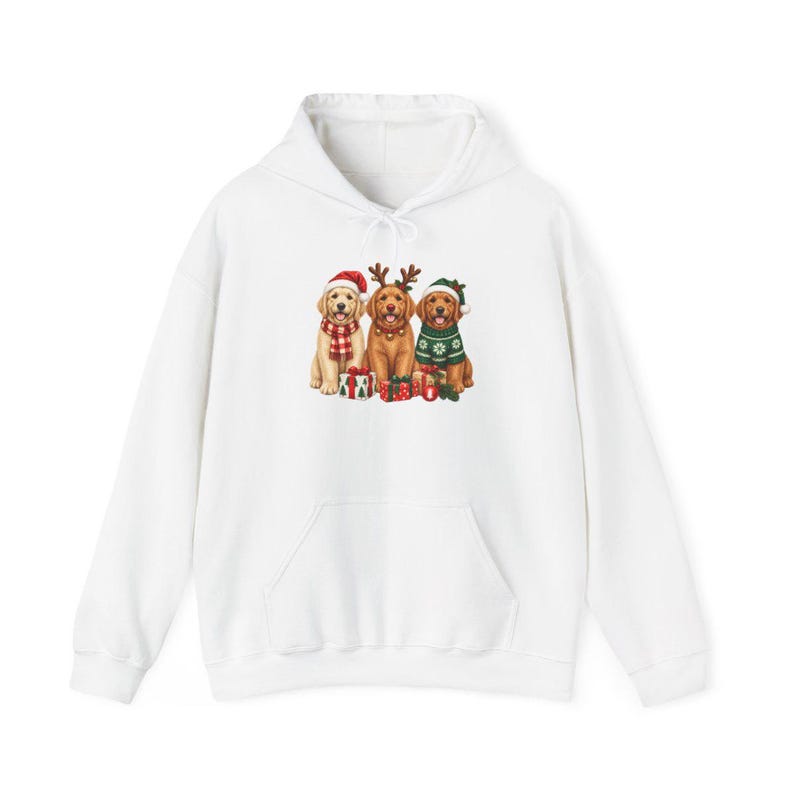 Golden Retriever Christmas Shirt, Golden Retriever Gift, Christmas Pet Art, Dog Christmas Sweatshirt, Golden Retriever Mom Shirt image 12