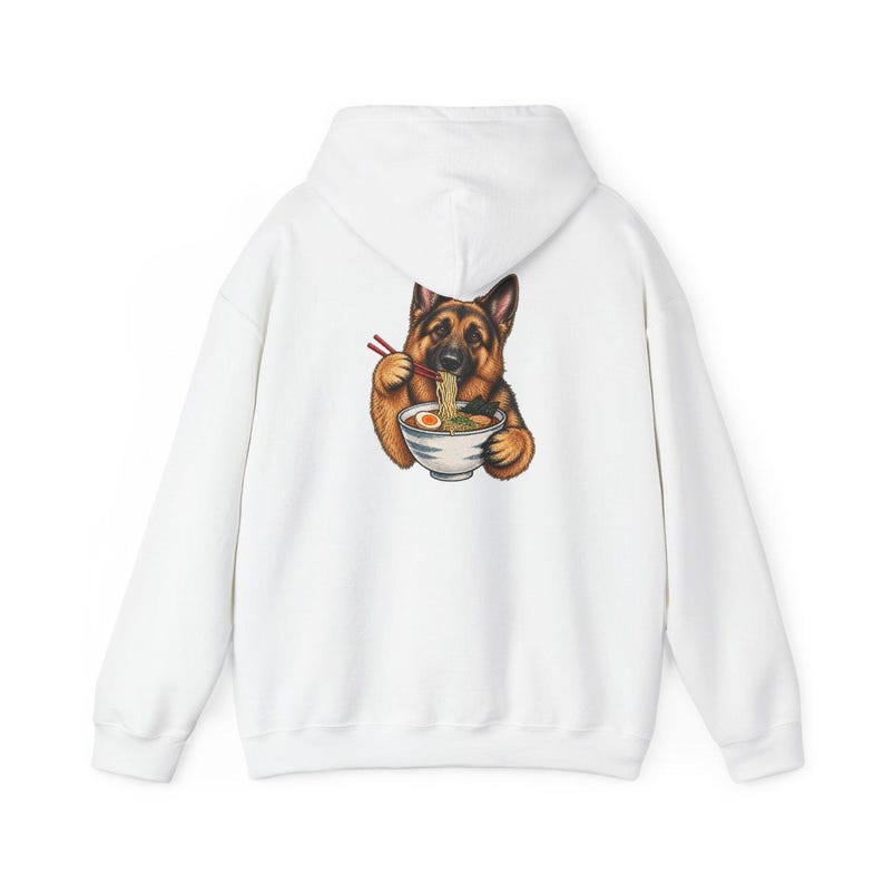 German Shepherd Ramen Shirt, Ramen Lover Gift, Funny Dog Tee, Japanese Food Shirt, Shepherd Dog Lover Gift, Noodle Lover Sweatshirt image 12