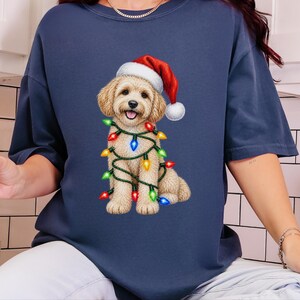 Maltipoo Christmas Shirt, Maltipoo Dog Mom Gift, Holiday Dog Lover Tee, Christmas Puppy Sweatshirt, Festive Pet Lover Apparel image 6