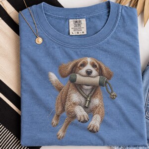 Cavapoo Shirt, Cavapoo Mom Gift, Vintage Hunting Dog Tee, Dog Training Shirt, Sporting Dog Art, Cavapoo Owner Gift image 3