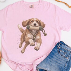 Cavapoo Shirt, Cavapoo Mom Gift, Vintage Hunting Dog Tee, Dog Training Shirt, Sporting Dog Art, Cavapoo Owner Gift image 8