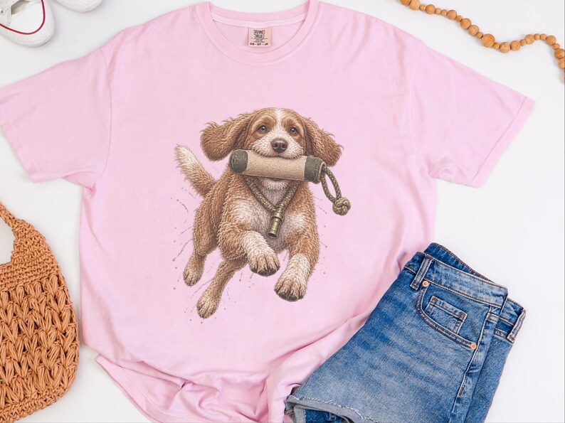 Cavapoo Shirt, Cavapoo Mom Gift, Vintage Hunting Dog Tee, Dog Training Shirt, Sporting Dog Art, Cavapoo Owner Gift image 8