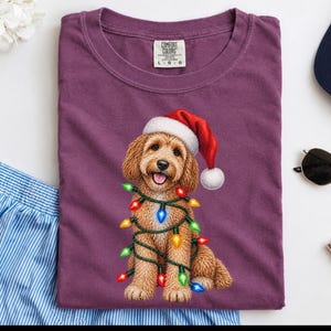 Christmas Cockapoo Shirt, Cockapoo Christmas Gift, Santa Paws Christmas, Holiday Dog Shirt, Cockapoo Dog Lover Gift image 10