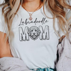 Labradoodle Dog Gift, Labradoodle Mom Shirt for Women, Fur Mama Tee, Doodle Lover Pet Owner Present, Dog Mom Birthday Gift Idea, Dog Paw Tee image 7