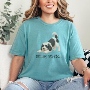 Comfort Colors Sheepadoodle T-shirt, Biiiiig Stretch Dog Tee | Doodle Mama Gift | Doodle Dad Shirt | Funny Dog Lover Present, New Fur Baby image 7