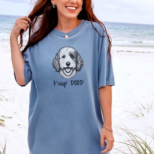 Comfort Colors Sheepadoodle Sweatshirt | T'sup Dood Goldendoodle Sweatshirt | Aussiedoodle Crewneck | Bernedoodle Labradoodle Sheepadoodle image 2