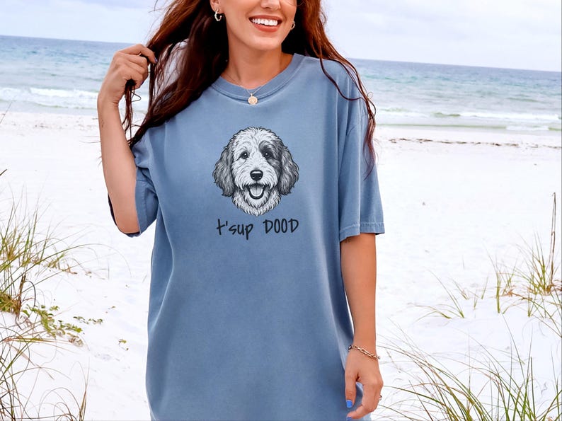 Comfort Colors Sheepadoodle Sweatshirt | T'sup Dood Goldendoodle Sweatshirt | Aussiedoodle Crewneck | Bernedoodle Labradoodle Sheepadoodle image 2