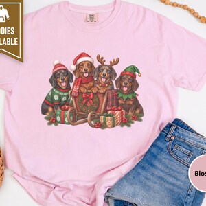 Christmas Dachshund Shirt, Wiener Dog Christmas Gift, Dachshund Dad Shirt, Sausage Dog Christmas Tee, Doxie Mom Sweatshirt image 8