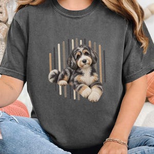 Aussiedoodle shirt, Aussiedoodle cadeau, shirt voor hondenmoeder, driekleurig puppy shirt, shirt voor doodle-liefhebbers, cadeau voor hondeneigenaar afbeelding 9