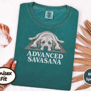 Labrador Shirt, Advanced Savasana Yoga Gift, Funny Fitness Tee, Meditation Lover Shirt, Lab Mom Gift, Yoga Teacher Shirt image 8
