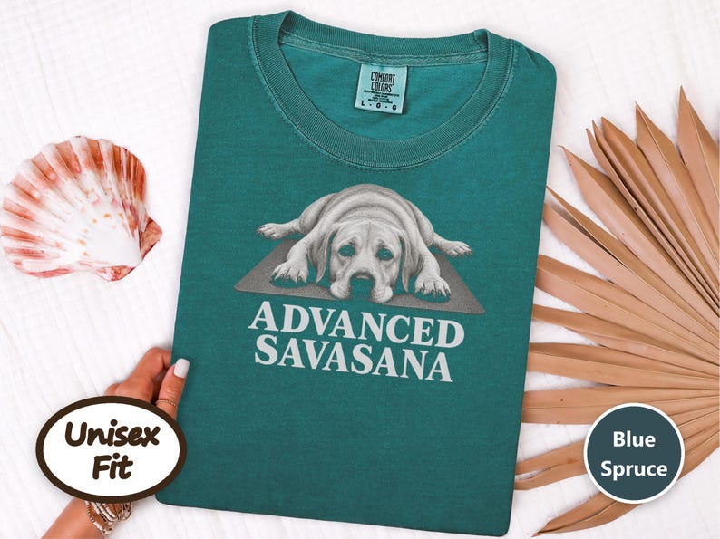 Labrador Shirt, Advanced Savasana Yoga Gift, Funny Fitness Tee, Meditation Lover Shirt, Lab Mom Gift, Yoga Teacher Shirt image 8