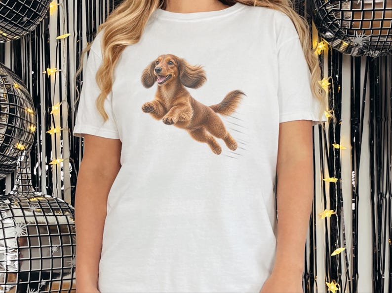Camiseta de perro salchicha, regalo para papá de perro salchicha, camiseta de perro salchicha de pelo largo, camiseta para mamá de perro salchicha, regalo para amantes de los perros salchicha, camiseta divertida de perro salchicha imagen 5