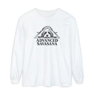 Cavapoo Shirt, Funny Dog Yoga Gift, Advanced Savasana Tee, Yogi Puppy Lover Present, Dog Mom Fitness Clothing image 14