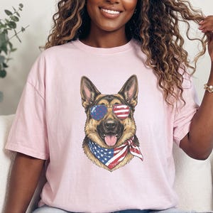 Patriotic German Shepherd Portrait image 9