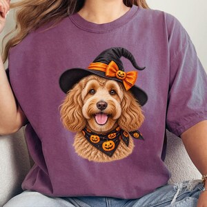 Halloween Dog Shirt, Doodle Mom Gift, Cockapoo Halloween, Spooky Dog Mom, Fall Pet Lover Gift image 5