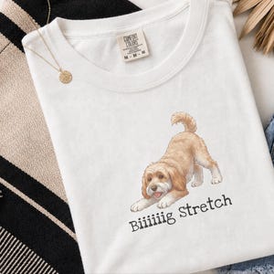 Comfort Colors Labradoodle Dog Gift, Biiiiig Stretch Shirt, Golden Doodle Dad Tee, Funny Labradoodle T-Shirt, Doodle Mom Gift, New Puppy Mom image 10