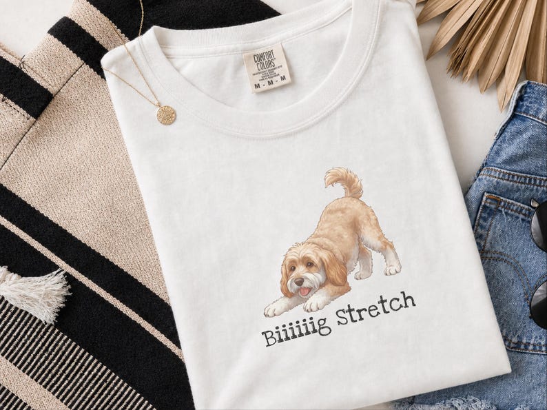 Comfort Colors Labradoodle Dog Gift, Biiiiig Stretch Shirt, Golden Doodle Dad Tee, Funny Labradoodle T-Shirt, Doodle Mom Gift, New Puppy Mom image 10