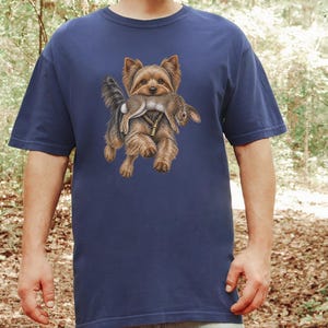 Yorkshire-Terrier-Shirt, Geschenk für Yorkshire-Terrier-Fans, Vintage-Hundemotiv, Jagdhund-Shirt, Arbeitshund-Shirt, Bootleg-Hunde-Shirt, Lustiges Yorkshire-Terrier-Geschenk Bild 10