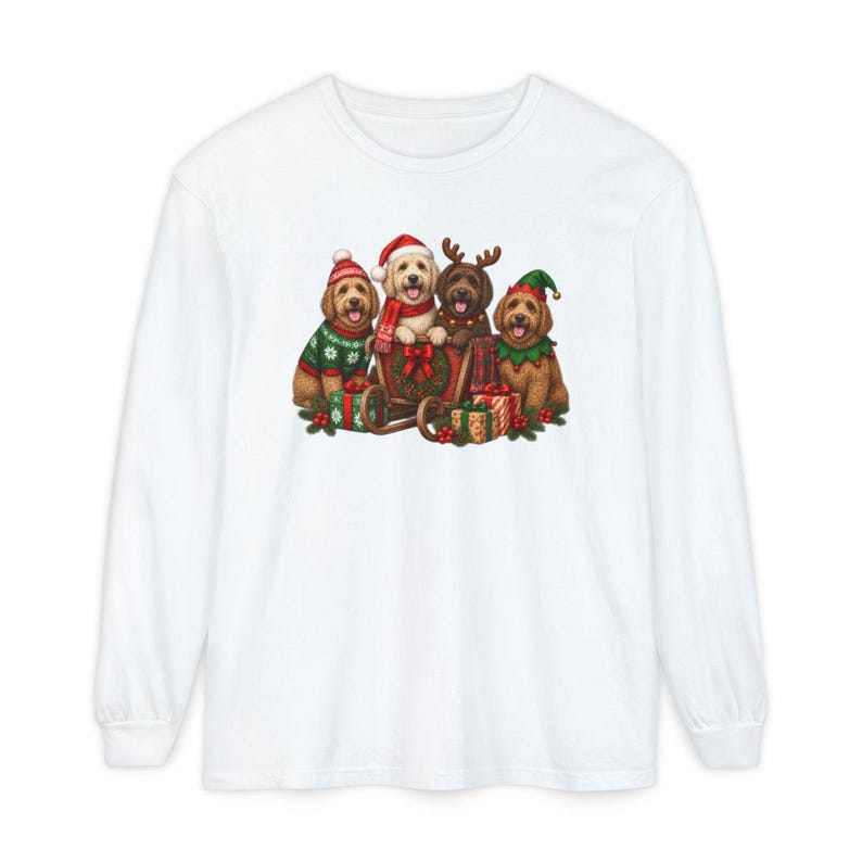 Christmas Labradoodle Shirt, Labradoodle Christmas Gift, Santa Dog Tee, Dog Mom Christmas Shirt, Holiday Pet Shirt, Labradoodle Lover Gift image 14