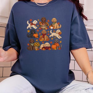 Labradoodle Mom Shirt, Autumn Dog Shirt, Fall Labradoodle Gift, Labradoodle Lover Tee, Cozy Season Shirt image 6