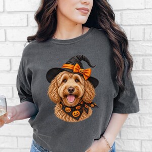 Labradoodle Halloween Shirt, Doodle Mom Gift, Spooky Dog Mom Shirt, Golden Doodle Halloween Tee image 10