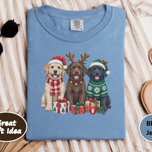 Christmas Dog Sweatshirt, Labrador Christmas Shirt, Holiday Dog Gift, Dog Lover Christmas Sweatshirt, Labrador Retriever Mom Gift image 6