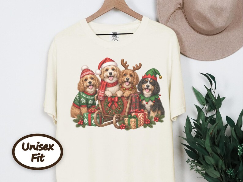 Cavapoo Christmas Shirt, Cavapoo Mom Gift, Holiday Dog Shirt, Christmas Puppy Sweatshirt, Festive Dog Lover Tee image 8