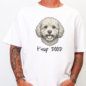 Comfort Colors Maltipoo Dog Mom Sweatshirt | T'sup Dood Goldendoodle Owner Clothing | Personalised Bernedoodle Labradoodle Sheepadoodle image 8