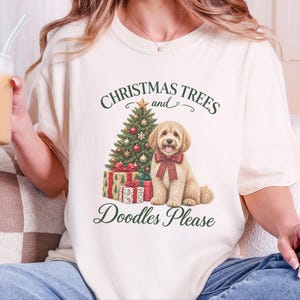 Maltipoo Christmas Shirt, Christmas Dog Lover Gift, Holiday Dog Tee, Doodle Dog Christmas Top, Festive Pet Shirt image 6