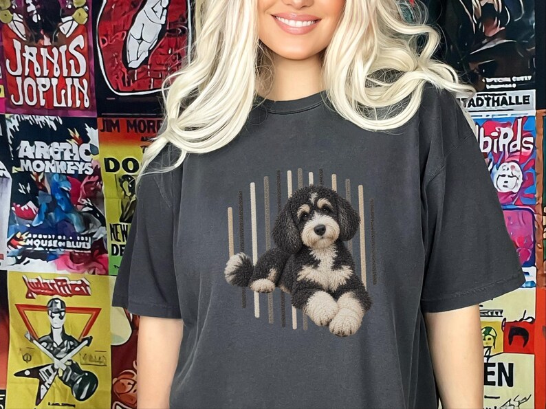 Bernedoodle Shirt, Bernedoodle Mom Gift, Tricolor Bernedoodle Tee, Doodle Dog Lover Gift, Bernedoodle Owner Shirt image 1