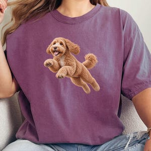 Labradoodle Mom Shirt, Labradoodle Lover Gift, Dog Agility Shirt, Running Labradoodle Tee, Doodle Mom Gift image 4