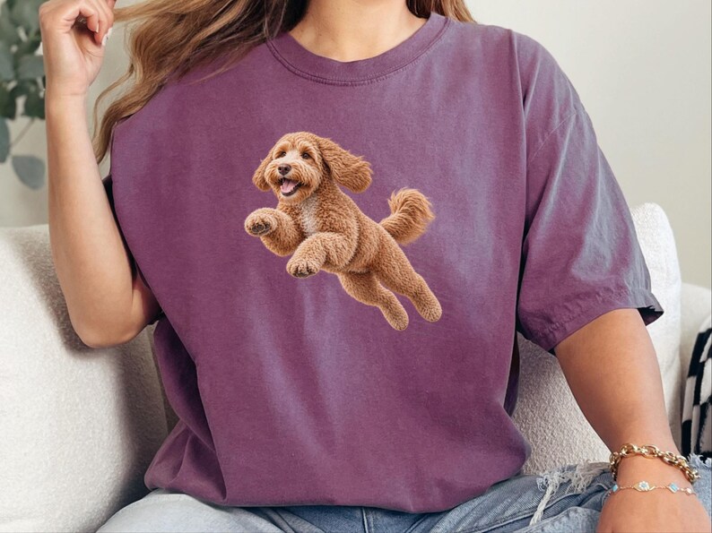 Labradoodle Mom Shirt, Labradoodle Lover Gift, Dog Agility Shirt, Running Labradoodle Tee, Doodle Mom Gift image 4