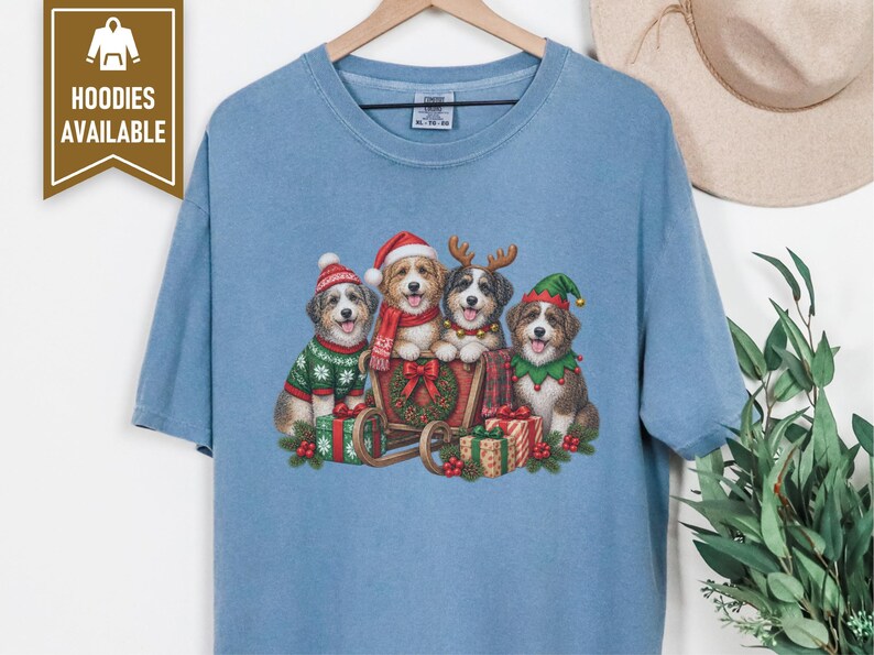 Christmas Aussiedoodle Shirt, Aussiedoodle Mom Gift, Holiday Dog Shirt, Funny Dog Christmas, Aussiedoodle Lover Gift image 9