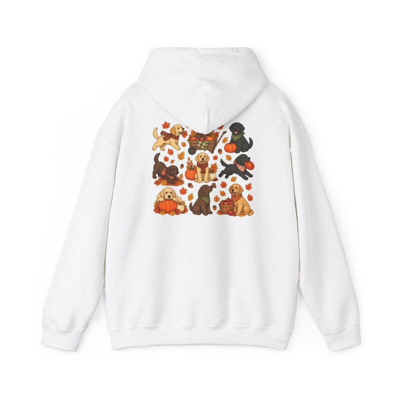 Camiseta de Labrador de otoño, regalo para amantes de los perros de otoño, linda camiseta para mamás de Labrador, suéter de cachorro para Acción de Gracias, ropa acogedora para dueños de mascotas de cosecha. imagen 12