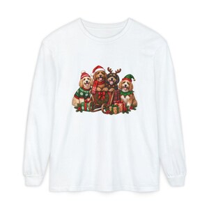 Christmas Cockapoo Shirt, Cockapoo Lover Gift, Holiday Dog Crewneck, Festive Puppy Top, Dog Mom Christmas Gift image 14