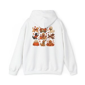 Camiseta para mamás de Goldendoodle, regalo para amantes de los perros de Goldendoodle, camiseta de otoño para amantes de los perros, sudadera con capucha estilo huerto de calabazas, camiseta de otoño para perros, sudadera para mamás de Goldendoodle imagen 12