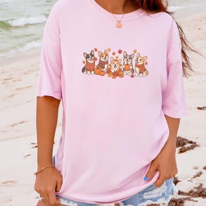 Corgi Autumn Shirt, Fall Corgi Tee, Dog Lover Gift, Corgi Mom Sweatshirt, Pumpkin Patch Shirt, Fall Dog Shirt image 5