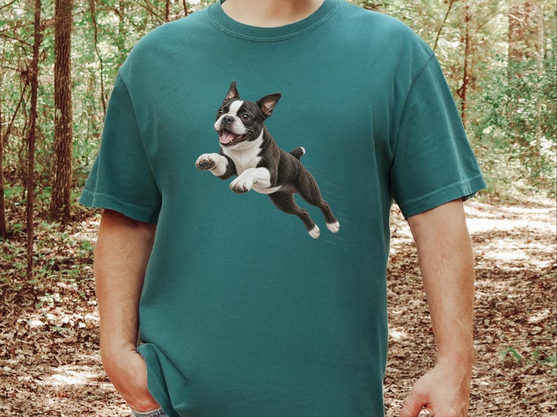 Bostonterrier-tröja, Bostonterrier-hundmamma-present, rolig Bostonterrier-tröja, Zoomies-hundtröja, bekväma färger för hundar bild 9