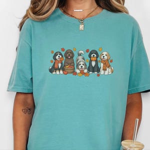T-shirt d'automne Bernedoodle, Cadeau pour amoureux des chiens en automne, T-shirt maman Bernedoodle, T-shirt chiot mignon, Sweat-shirt pour amoureux des chiens Doodle image 7