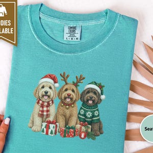 Labradoodle Christmas Sweatshirt, Holiday Dog Crewneck, Christmas Pet Shirt, Labradoodle Mom Gift, Festive Dog Lover Tee image 7