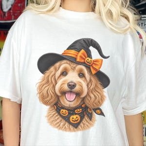 Halloween Dog Shirt, Doodle Mom Gift, Cockapoo Halloween, Spooky Dog Mom, Fall Pet Lover Gift image 7