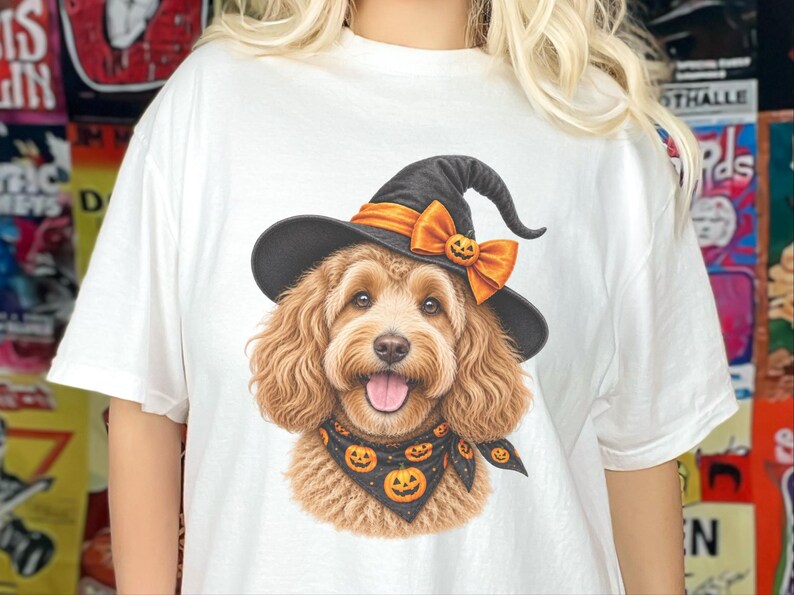 Halloween Dog Shirt, Doodle Mom Gift, Cockapoo Halloween, Spooky Dog Mom, Fall Pet Lover Gift image 7