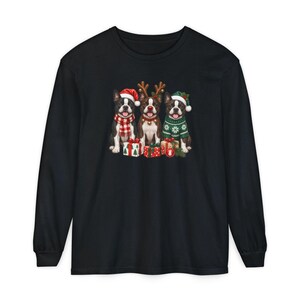 Boston Terrier Christmas Shirt, Dog Christmas Shirt, Boston Terrier Gift, Christmas Pet Shirt, Santa Dog Shirt, Holiday Dog Tee image 13