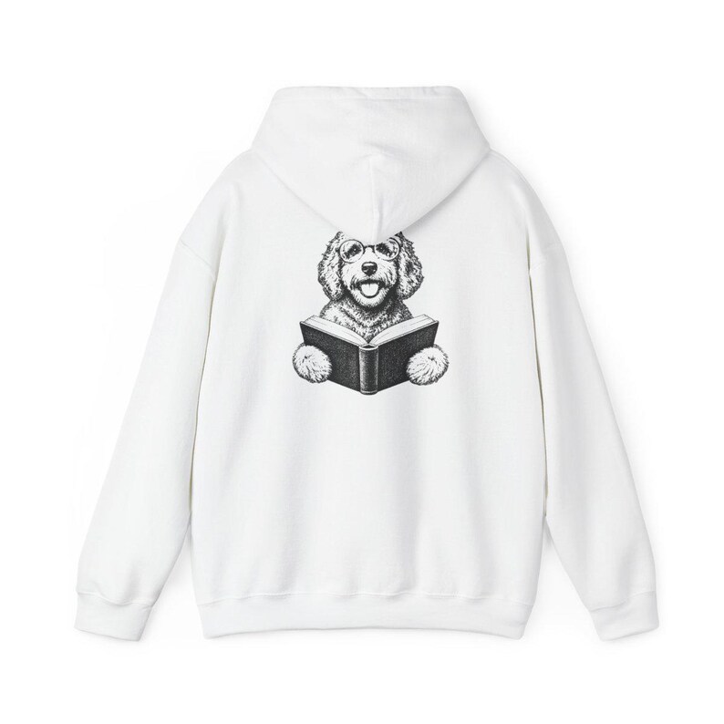 Goldendoodle Shirt, Book Lover Gift, Dog Reading Shirt, Doodle Mom Gift, Bookish Dog Tee, Vintage Doodle Shirt, Reader Gift image 12