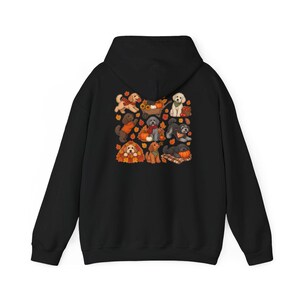 Schnoodle Fall Dog Shirt, Autumn Dog Lover Gift, Cute Puppy Sweatshirt, Pumpkin Patch Tee, Dog Mom Hoodie image 11