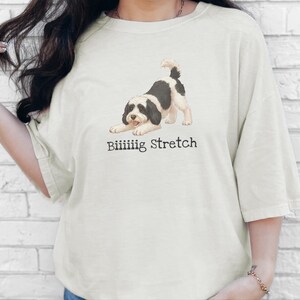 Comfort Colors Sheepadoodle T-shirt, Biiiiig Stretch Dog Tee | Doodle Mama Gift | Doodle Dad Shirt | Funny Dog Lover Present, New Fur Baby image 3