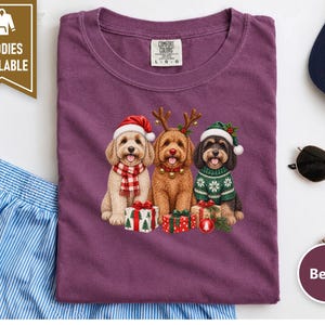 Cockapoo Christmas Sweatshirt, Cockapoo Lover Gift, Holiday Dog Shirt, Christmas Cockapoo Mom Gift afbeelding 7