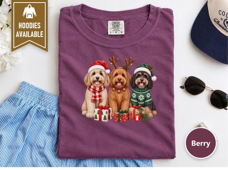 Cockapoo Christmas Sweatshirt, Cockapoo Lover Gift, Holiday Dog Shirt, Christmas Cockapoo Mom Gift afbeelding 7
