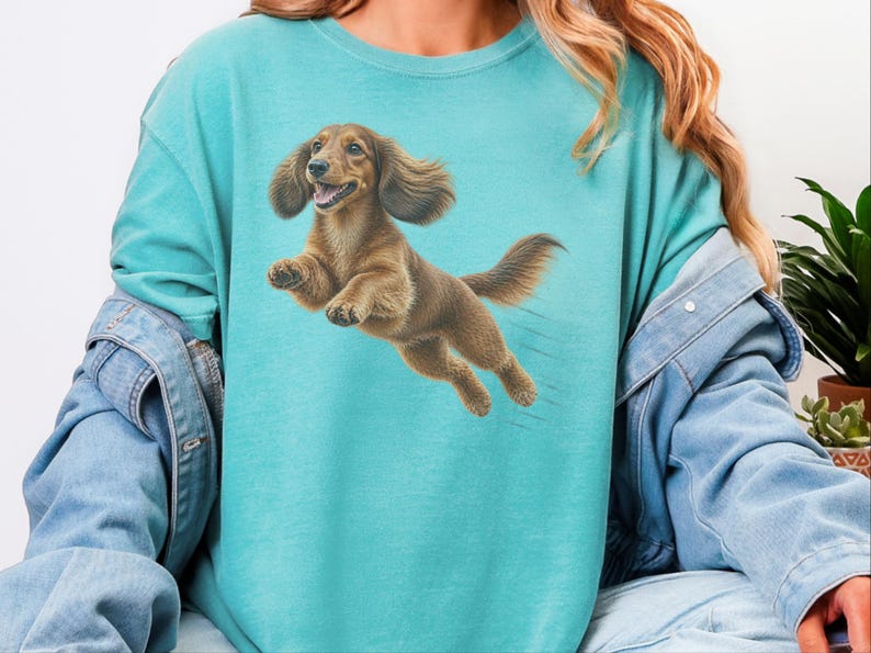 Camiseta de perro salchicha, regalo para papá de perro salchicha, camiseta de perro salchicha de pelo largo, camiseta para mamá de perro salchicha, regalo para amantes de los perros salchicha, camiseta divertida de perro salchicha imagen 8